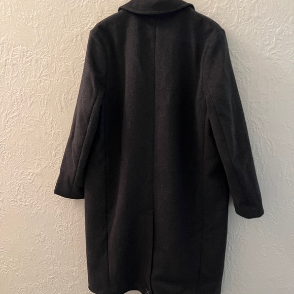 Everlane Rewool Top Coat NWT Dark Charcoal - Picture 6 of 7
